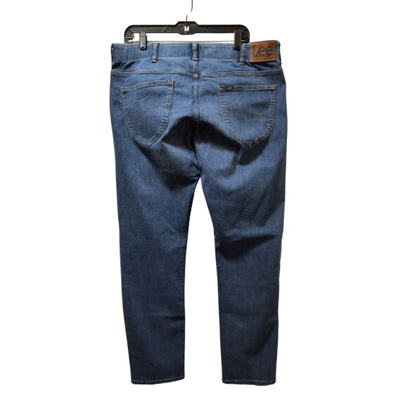 Lee Extreme Motion MVP Slim Taper Jeans Men’s 38x32 Blue Stretch Denim - Picture 2 of 5